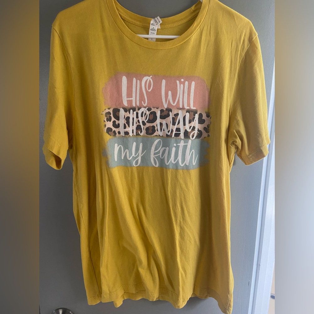 Yellow canvas tee